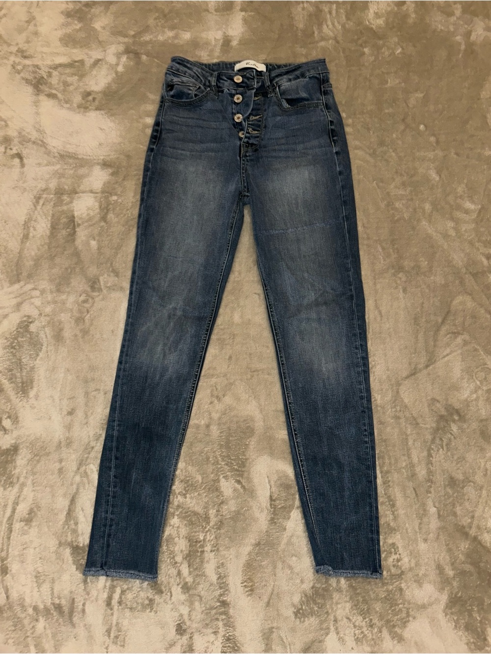 KanCan Blue High-Rise Button-Fly Skinny Jeans 3/25
